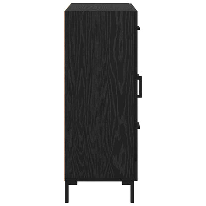 vidaXL Sideboard Black oak 69.5 x 34 x 90 cm Engineered Wood