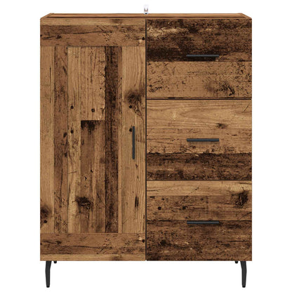 vidaXL Sideboard Old Wood 69.5 x 34 x 90 cm Engineered Wood and Iron