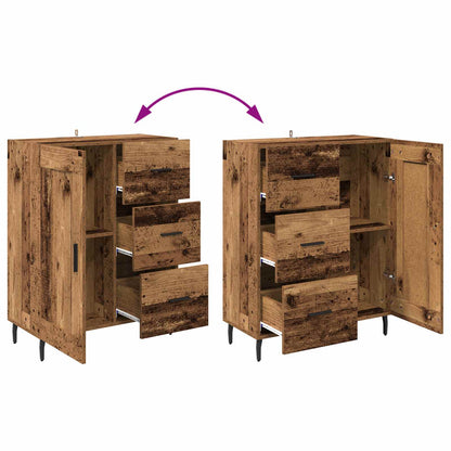 vidaXL Sideboard Old Wood 69.5 x 34 x 90 cm Engineered Wood and Iron