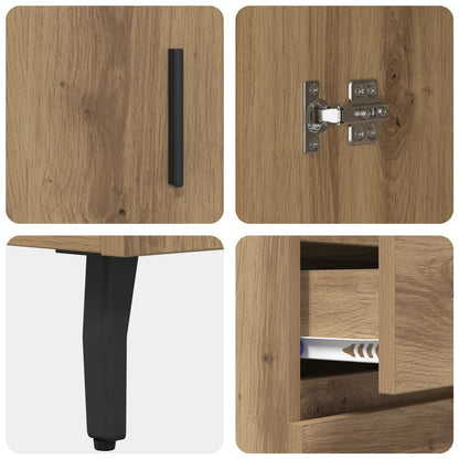 vidaXL Sideboard with Drawer Artisan Oak 69.5 x 34 x 90 cm