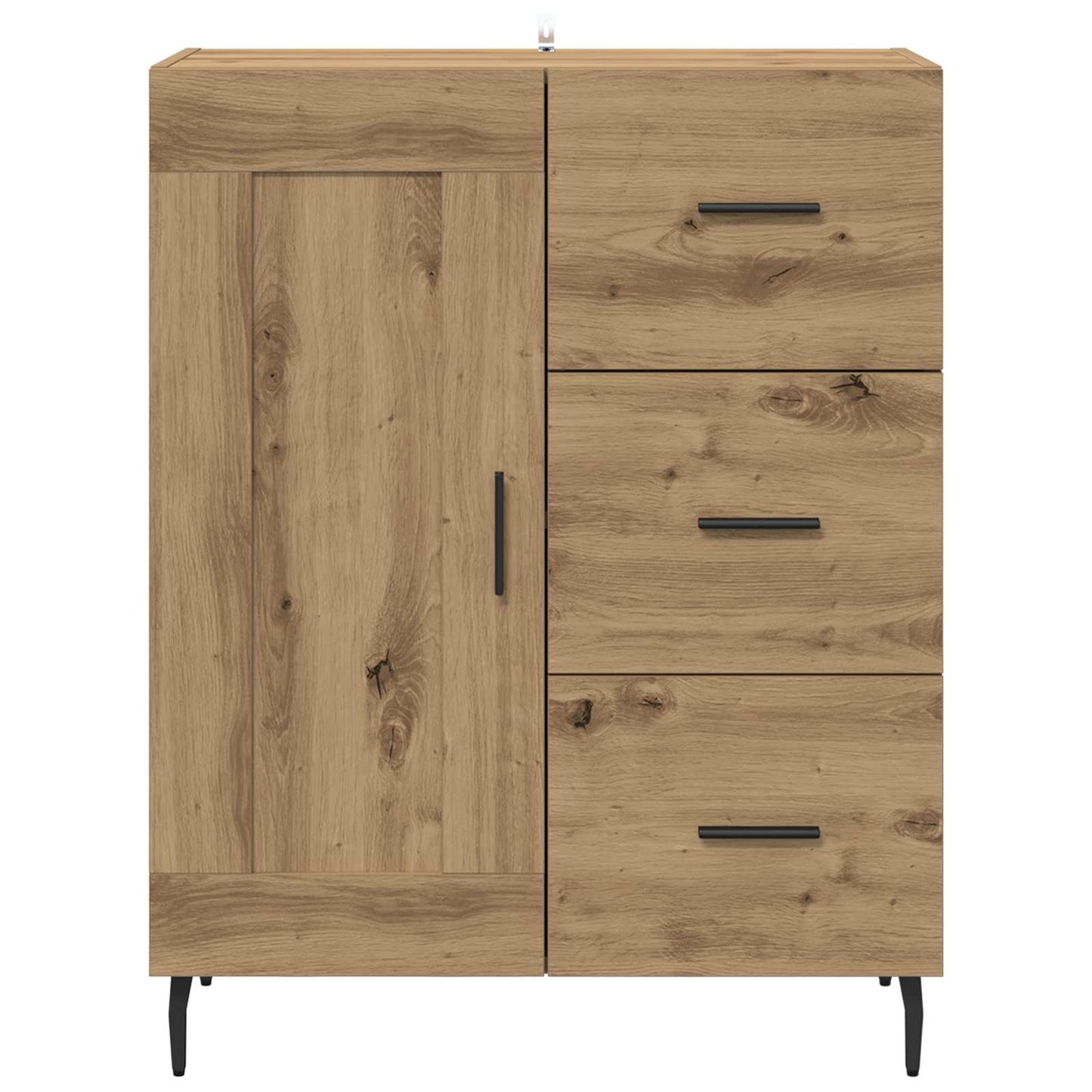 vidaXL Sideboard with Drawer Artisan Oak 69.5 x 34 x 90 cm