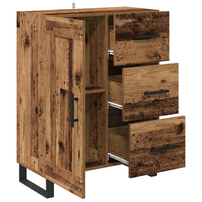 vidaXL Sideboard Old Wood 69.5 x 34 x 90 cm Engineered Wood and Iron