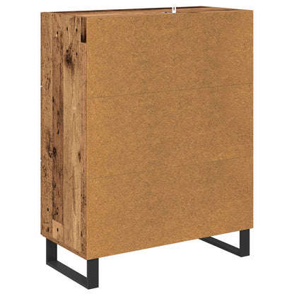 vidaXL Sideboard Old Wood 69.5 x 34 x 90 cm Engineered Wood and Iron