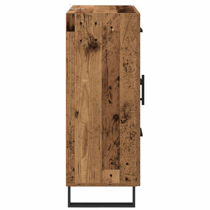 vidaXL Sideboard Old Wood 69.5 x 34 x 90 cm Engineered Wood and Iron