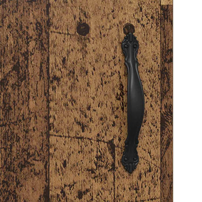 vidaXL Sideboard Old Wood 34.5 x 34 x 90 cm Engineered Wood and Iron