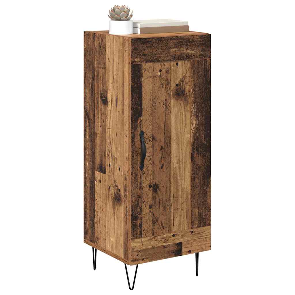 vidaXL Sideboard Old Wood 34.5 x 34 x 90 cm Engineered Wood and Iron