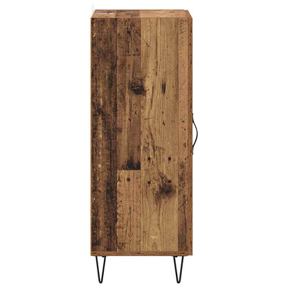 vidaXL Sideboard Old Wood 34.5 x 34 x 90 cm Engineered Wood and Iron