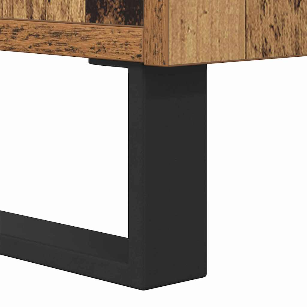vidaXL Sideboard Old Wood 34.5 x 34 x 90 cm Engineered Wood and Iron