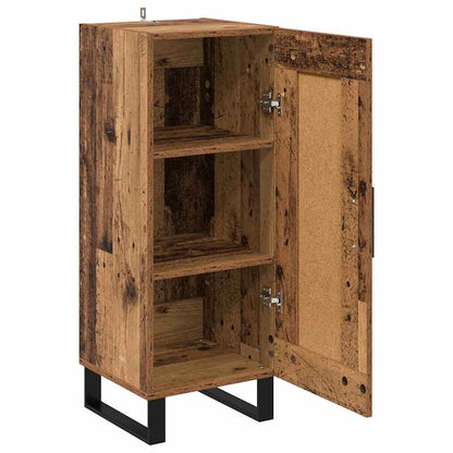 vidaXL Sideboard Old Wood 34.5 x 34 x 90 cm Engineered Wood and Iron