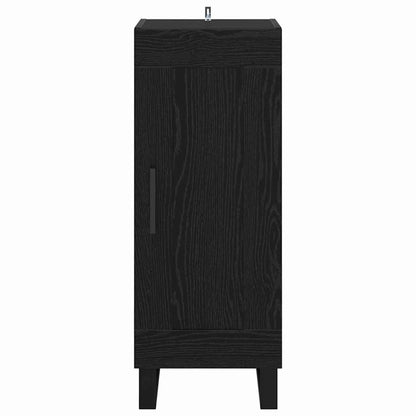 vidaXL Sideboard Black Oak 34.5 x 34 x 90 cm Engineered Wood and Iron