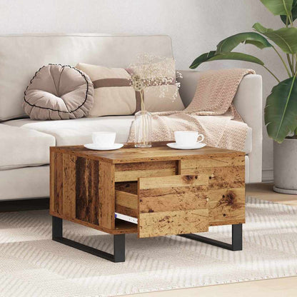 vidaXL Coffee Table Old Wood 55 x 55 x 36.5 cm Engineered Wood
