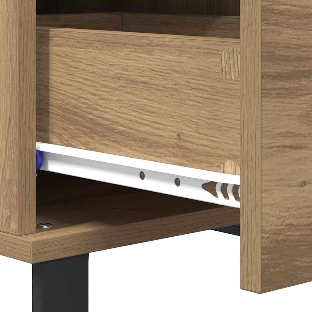 vidaXL Coffee Table Artisan Oak 55 x 55 x 36.5 cm Engineered Wood