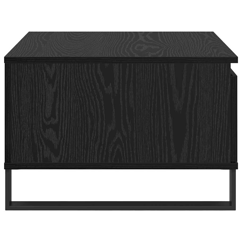 vidaXL Coffee Table Black Oak 55 x 55 x 36.5 cm Engineered Wood