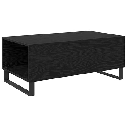 vidaXL Coffee Table Black Oak 90 x 50 x 36.5 cm Engineered Wood