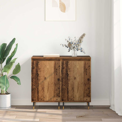 vidaXL Sideboard 2 pcs Old Wood 40 x 35 x 70 cm