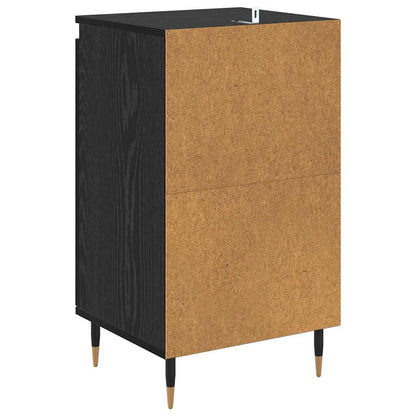 vidaXL Sideboard 2 pcs Black Oak 40 x 35 x 70 cm