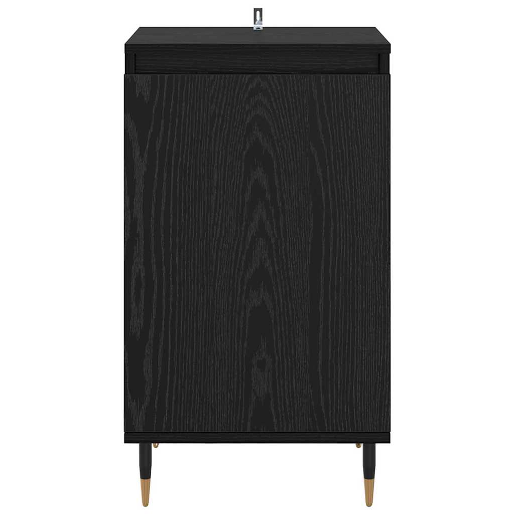 vidaXL Sideboard 2 pcs Black Oak 40 x 35 x 70 cm
