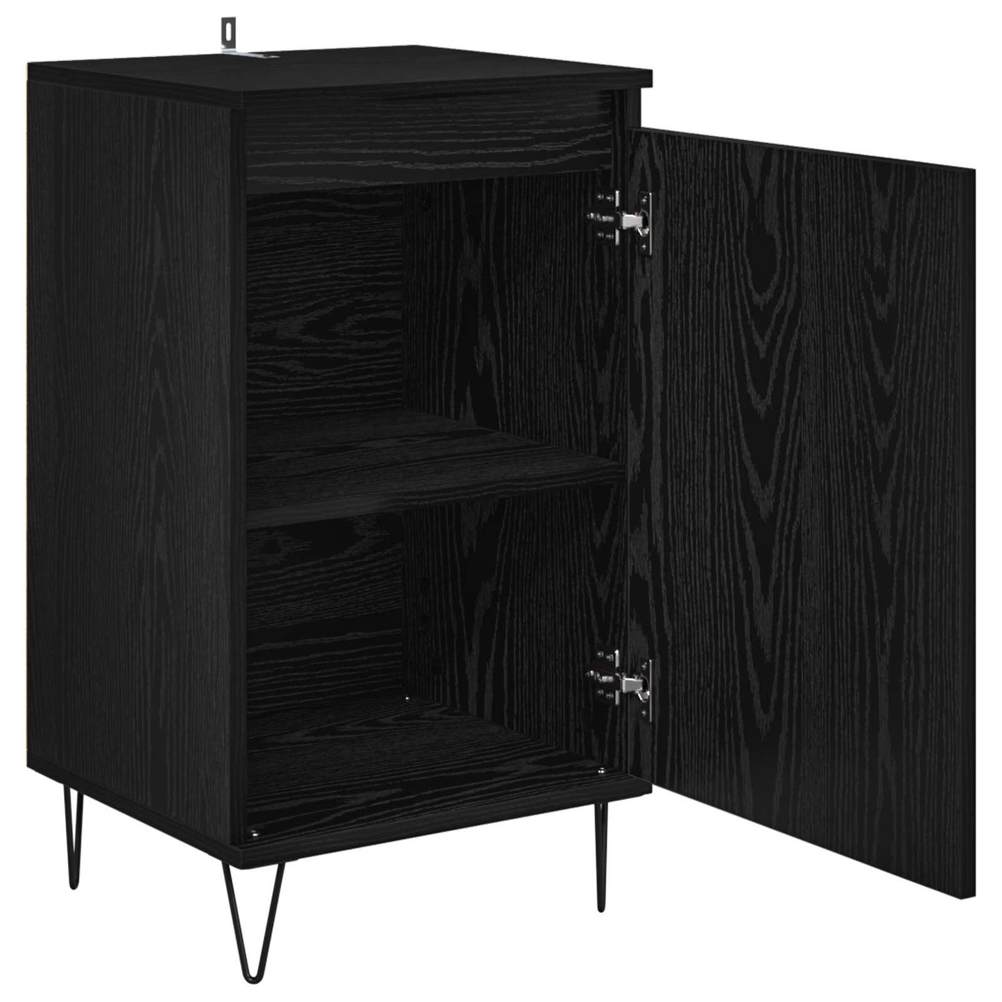 vidaXL Sideboard Black Oak 40 x 35 x 70 cm Engineered Wood
