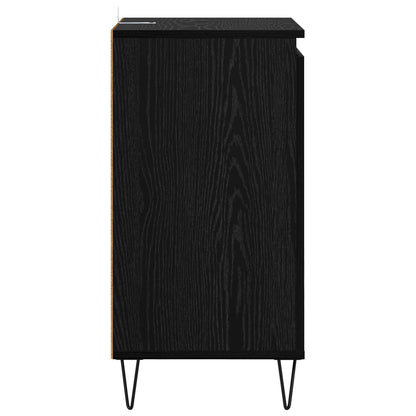 vidaXL Sideboard Black Oak 40 x 35 x 70 cm Engineered Wood