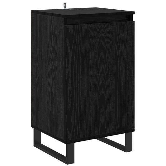 vidaXL Sideboard Black Oak 40 x 35 x 70 cm Engineered Wood