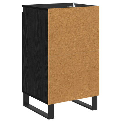 vidaXL Sideboard Black Oak 40 x 35 x 70 cm Engineered Wood