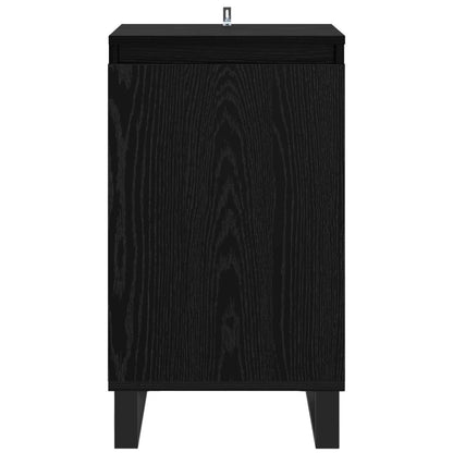 vidaXL Sideboard Black Oak 40 x 35 x 70 cm Engineered Wood