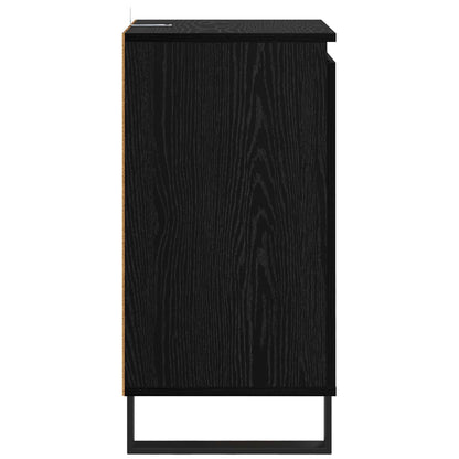 vidaXL Sideboard Black Oak 40 x 35 x 70 cm Engineered Wood