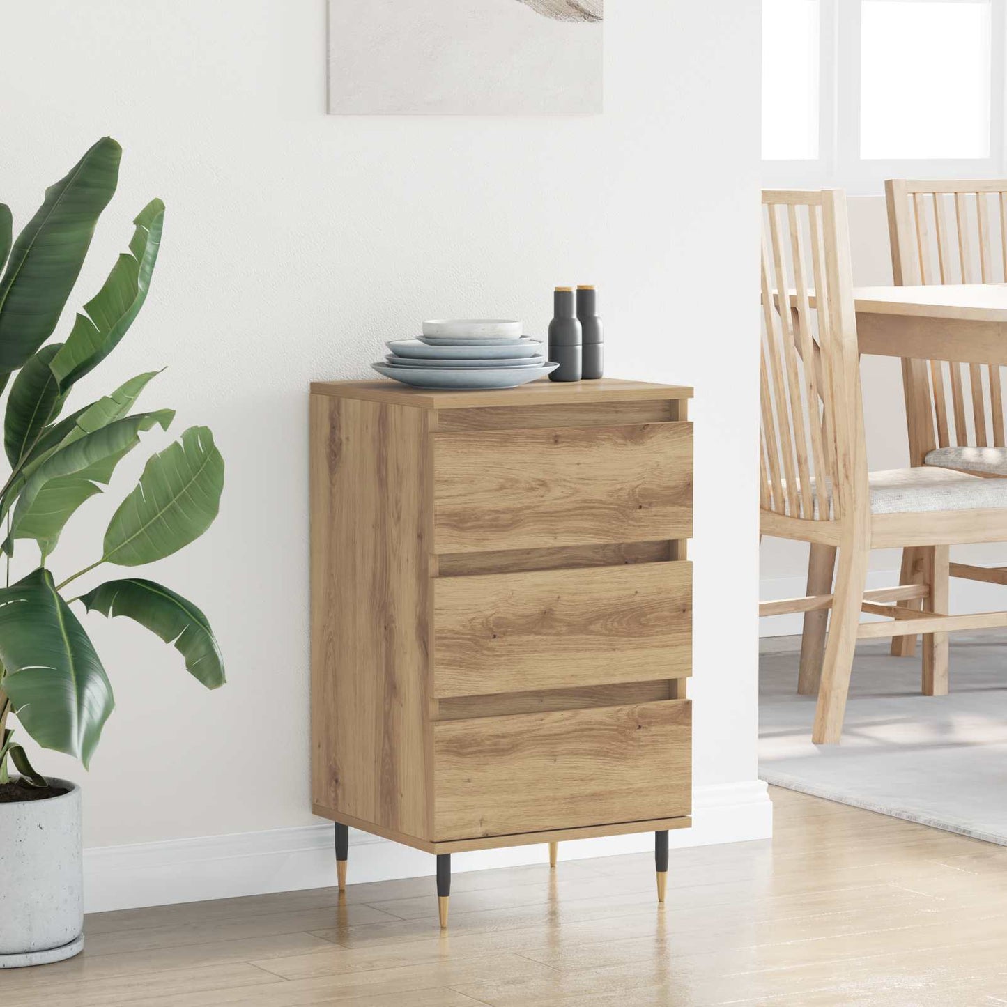 vidaXL Sideboard Artisan oak 35 x 40 x 70 cm Engineered Wood