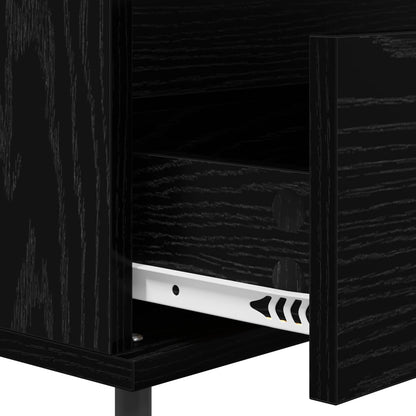 vidaXL Sideboard Black oak 35 x 40 x 70 cm Engineered Wood