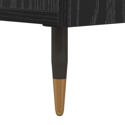 vidaXL Sideboard Black oak 35 x 40 x 70 cm Engineered Wood
