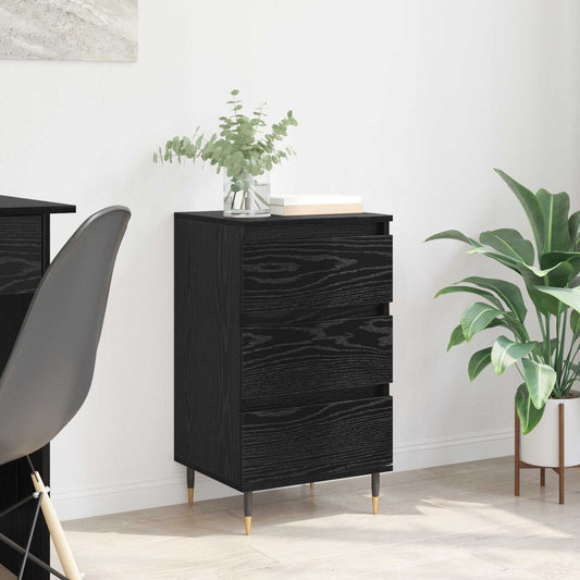 vidaXL Sideboard Black oak 35 x 40 x 70 cm Engineered Wood