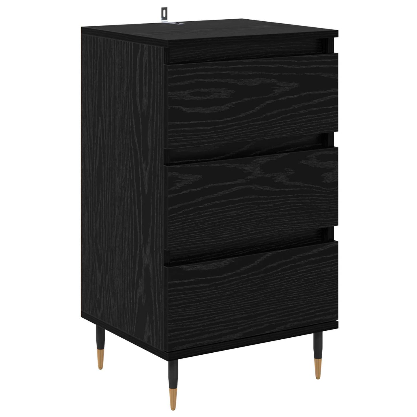vidaXL Sideboard Black oak 35 x 40 x 70 cm Engineered Wood