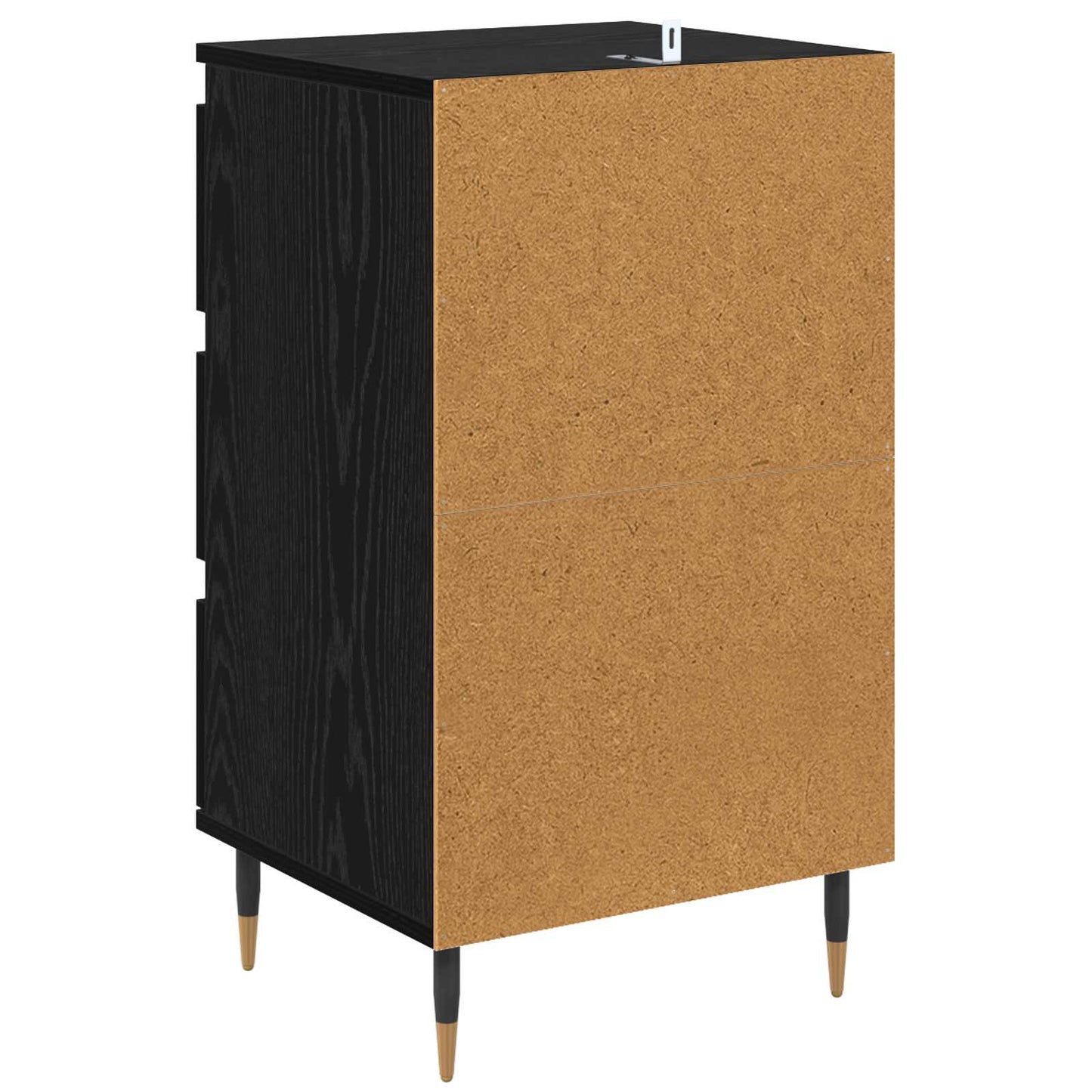 vidaXL Sideboard Black oak 35 x 40 x 70 cm Engineered Wood