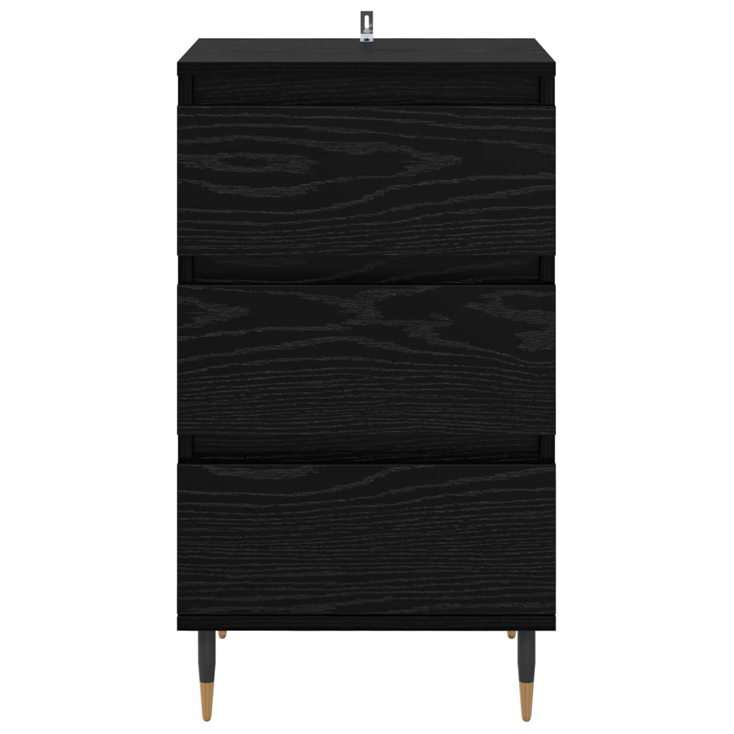 vidaXL Sideboard Black oak 35 x 40 x 70 cm Engineered Wood