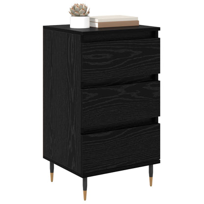vidaXL Sideboard Black oak 35 x 40 x 70 cm Engineered Wood