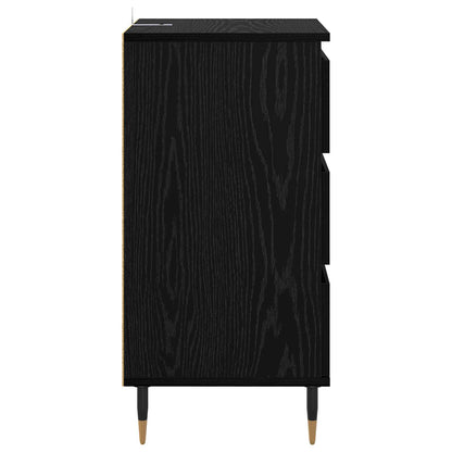 vidaXL Sideboard Black oak 35 x 40 x 70 cm Engineered Wood