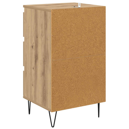 vidaXL Sideboard Artisan Oak 40 x 35 x 70 cm Engineered Wood and Iron