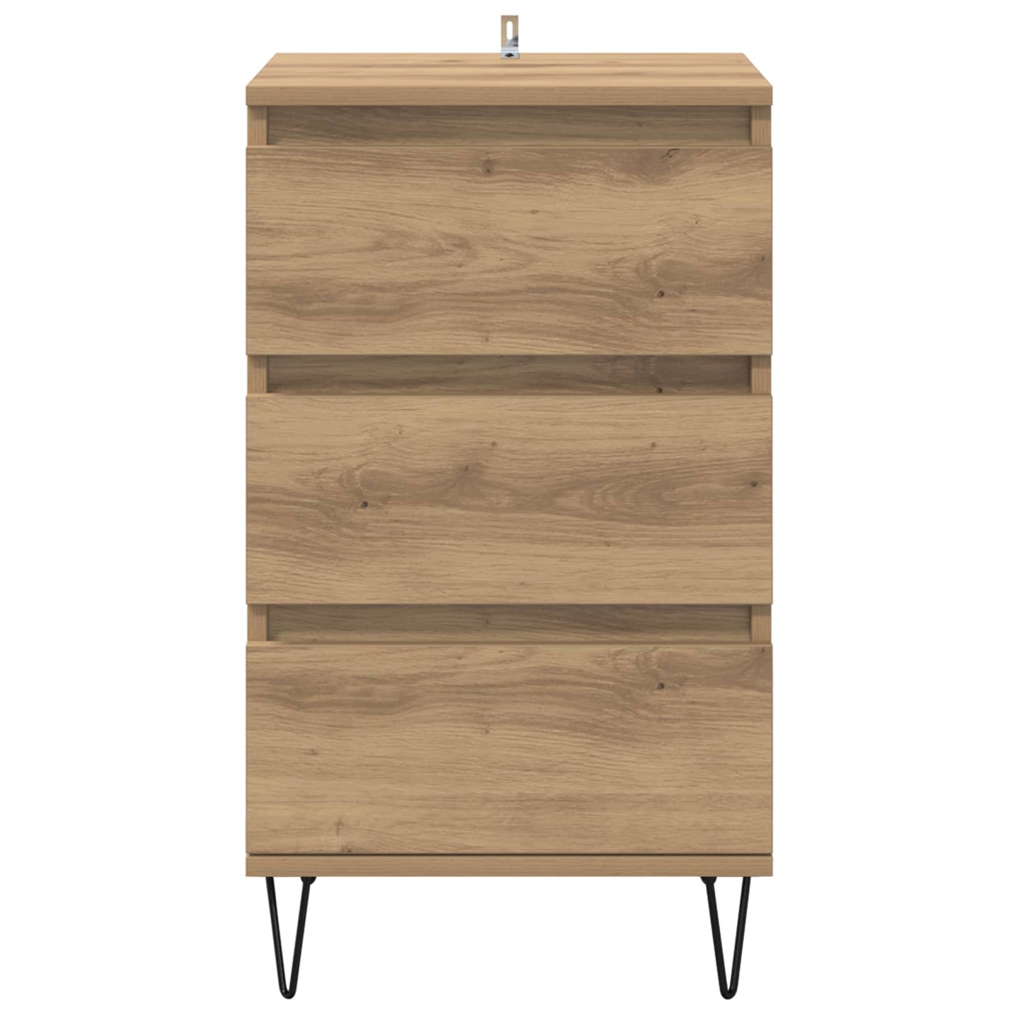 vidaXL Sideboard Artisan Oak 40 x 35 x 70 cm Engineered Wood and Iron
