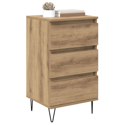 vidaXL Sideboard Artisan Oak 40 x 35 x 70 cm Engineered Wood and Iron