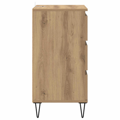 vidaXL Sideboard Artisan Oak 40 x 35 x 70 cm Engineered Wood and Iron