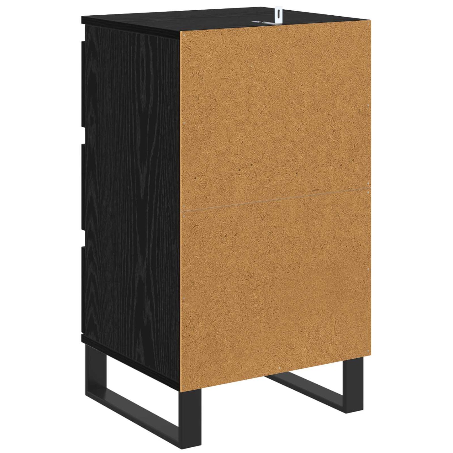 vidaXL Sideboard Black oak Engineered Wood