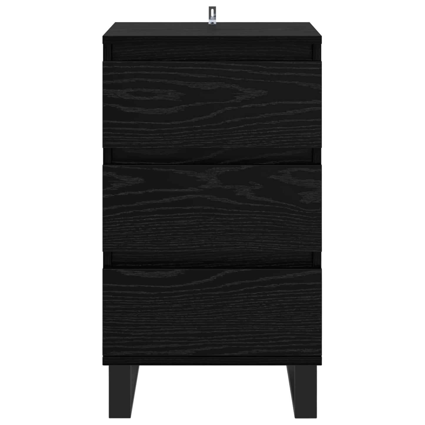 vidaXL Sideboard Black oak Engineered Wood