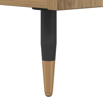 vidaXL Sideboard Artisan Oak 60 x 35 x 70 cm Engineered Wood and Iron