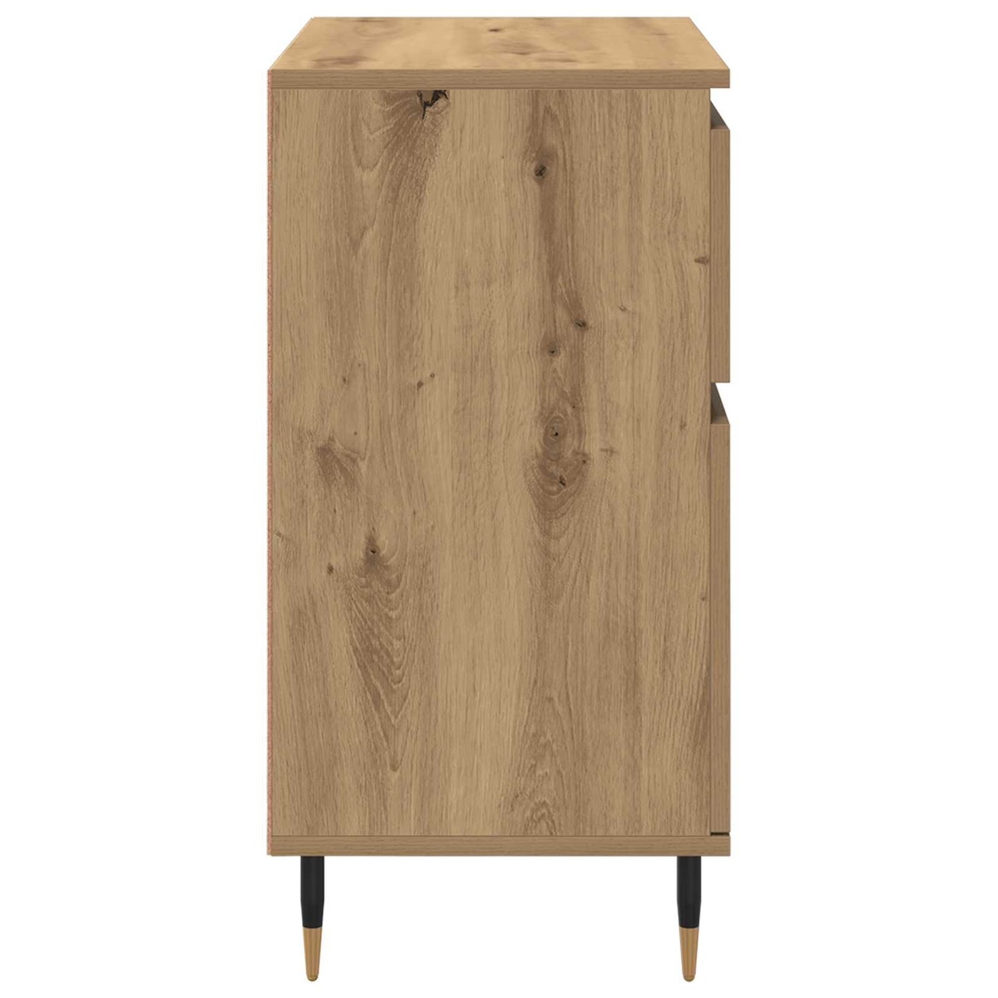 vidaXL Sideboard Artisan Oak 60 x 35 x 70 cm Engineered Wood and Iron