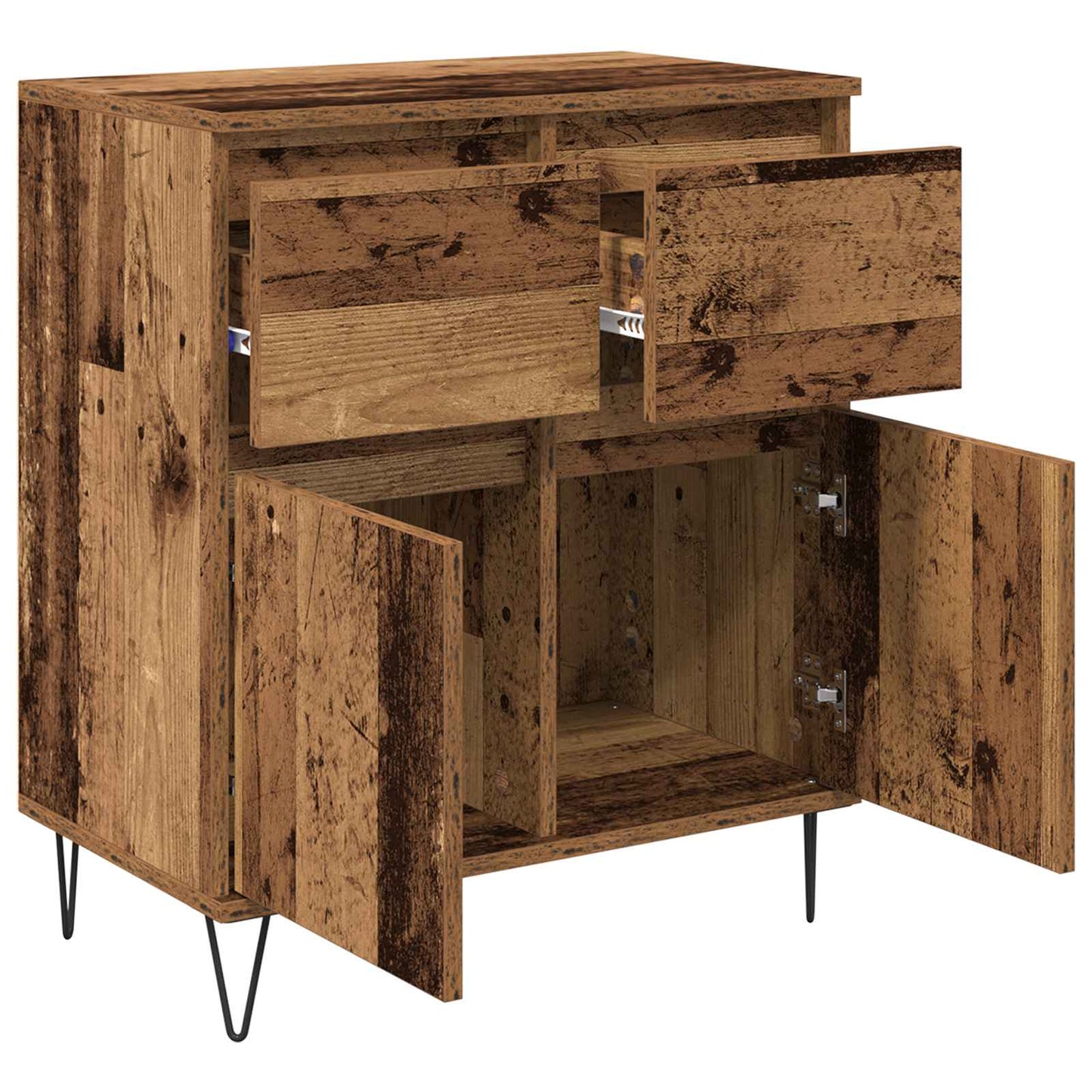 vidaXL Sideboard Old Wood 60 x 35 x 70 cm Engineered Wood and Iron