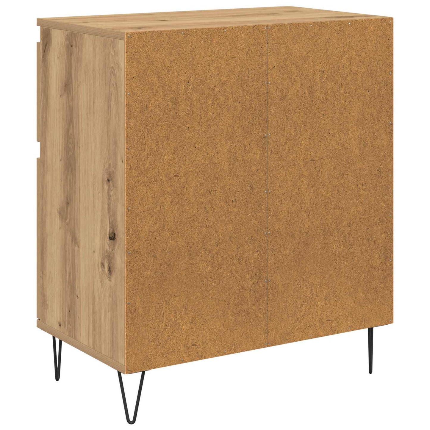 vidaXL Sideboard Artisan Oak 60 x 35 x 70 cm Engineered Wood and Iron