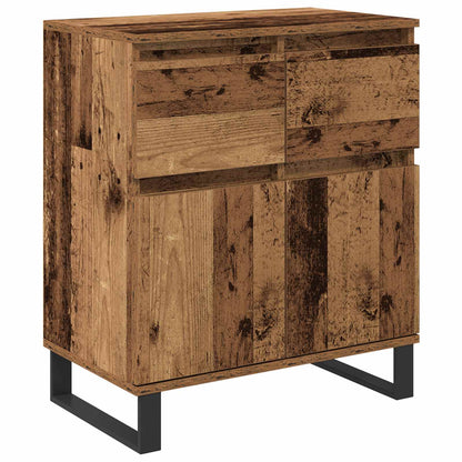 vidaXL Sideboard Old Wood 60 x 35 x 70 cm Engineered Wood and Iron