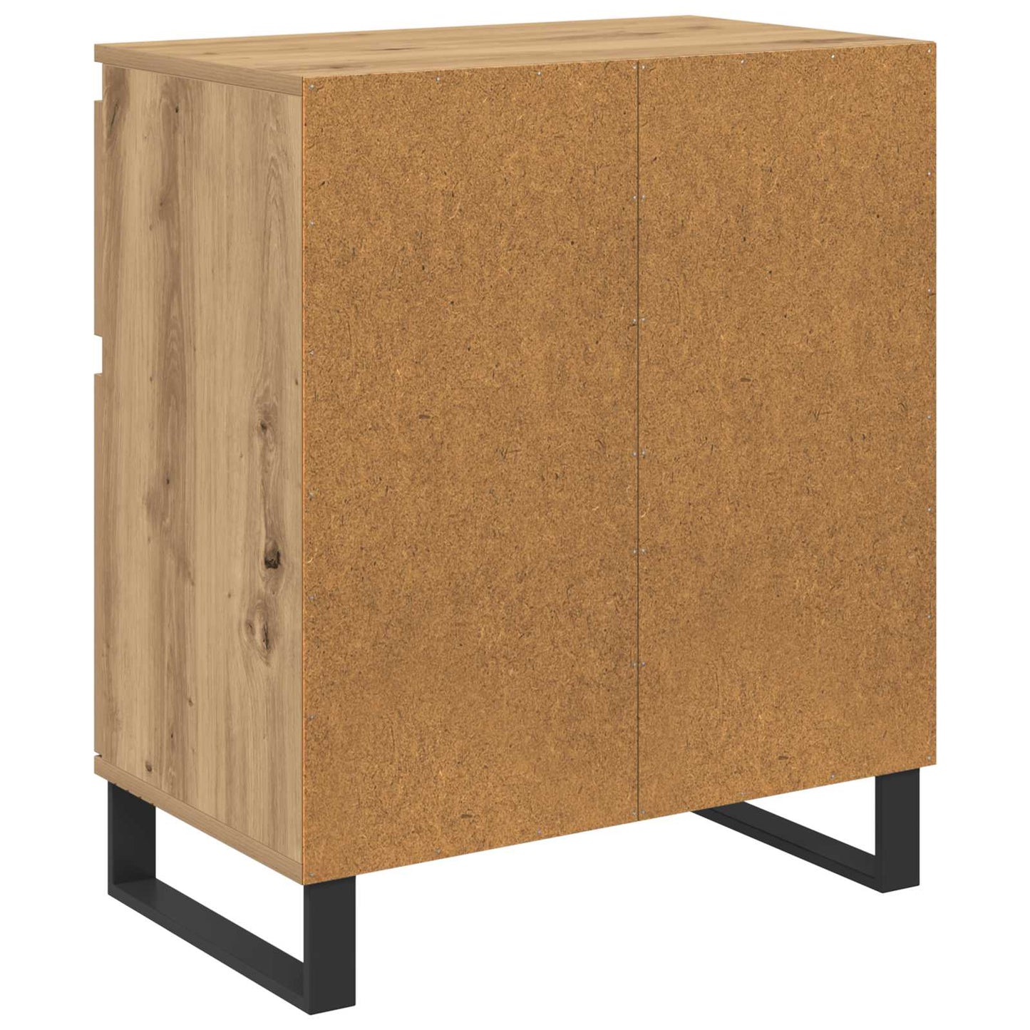 vidaXL Sideboard Artisan Oak 60 x 35 x 70 cm Engineered Wood and Iron