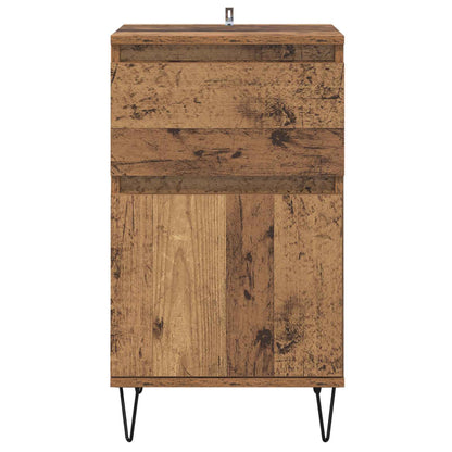 vidaXL Sideboard with Drawer Old wood 35 x 40 x 70 cm Engineered wood