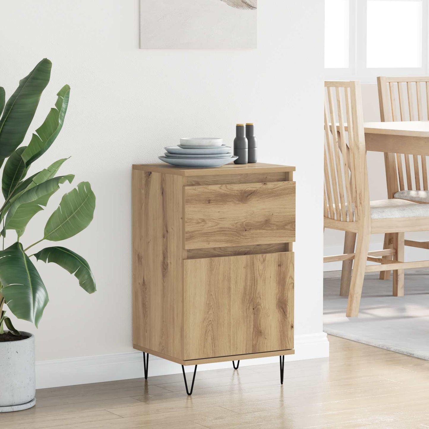 vidaXL Sideboard Artisan oak 35 x 40 x 70 cm Engineered Wood